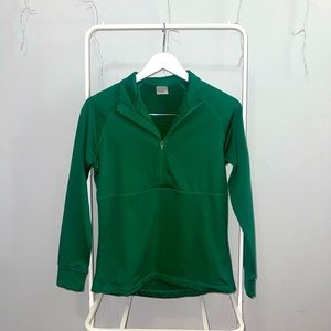 Women’s Athletic Green Quarter Zip Size Small